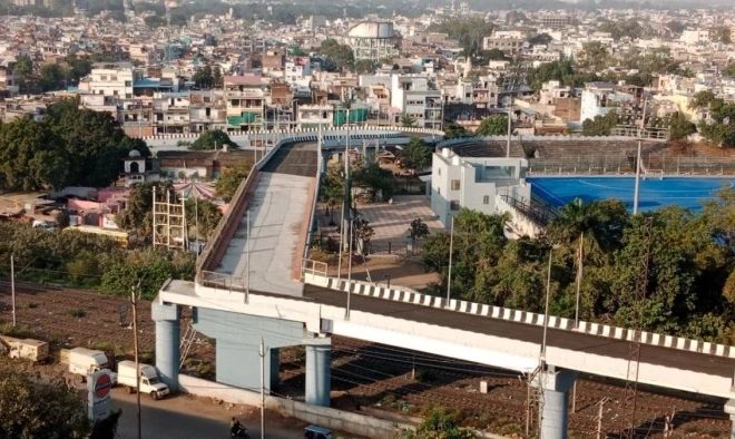 भोपाल:18 करोड़ का ऐशबाग 90 डिग्री ओवरब्रिज एक साल से बंद